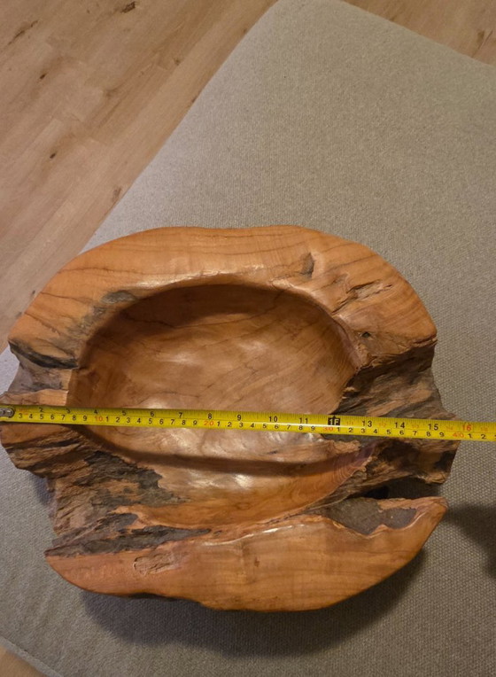 Image 1 of Mooie nette teak houten schaal