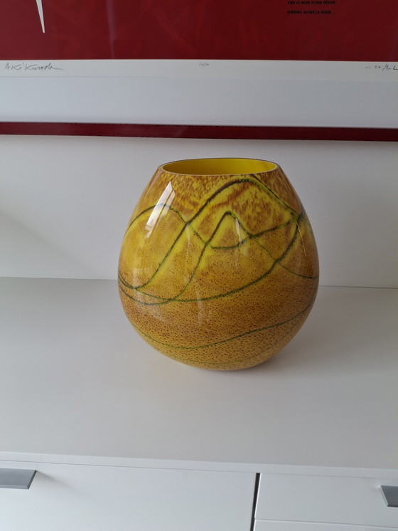 Image 1 of Bellissimo vaso in vetro proveniente dalla Polonia.