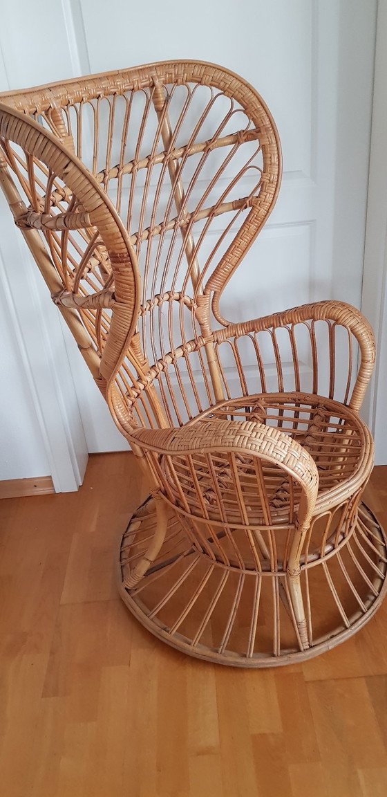Armchair, Biancomano in Rattan by Gio Ponti, (photo 3 of 5)