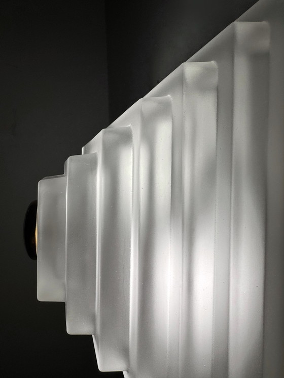 Image 1 of Limburg Pyramid Glass Ceiling Light, 1980s