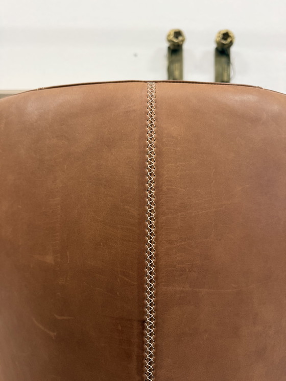 Image 1 of Leolux Caruzzo Relaxfauteuil met poef Danza leer