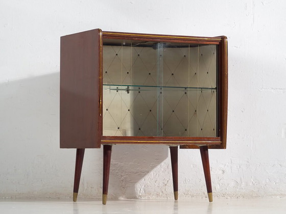 Vitrinekast in Mid-Century stijl (ca. 1950) – Vitrinekasten, Wood, Glass, Mid Century Modern (photo 11 of 34)