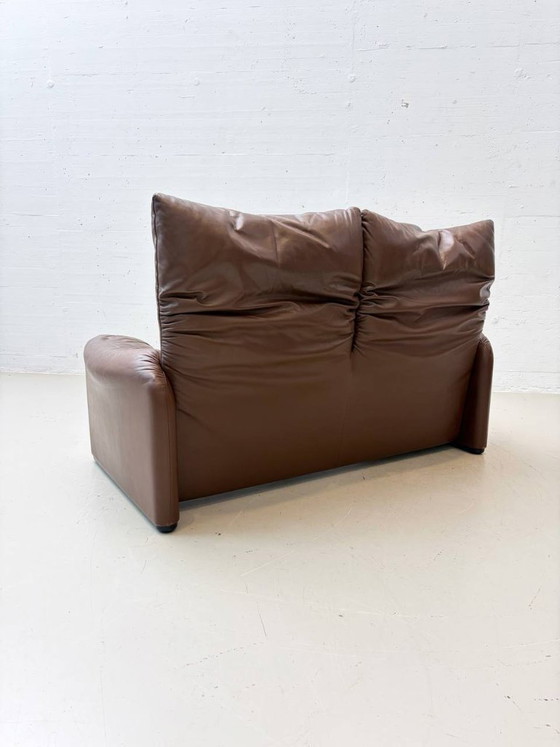 Canap&eacute; Maralunga de Vico Magistretti pour Cassina, ann&eacute;es 1970 – Canapés 2 places, Leather (photo 4 of 19)