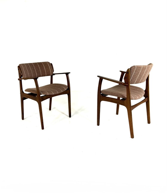 Image 1 of Set of 2 dining chairs model 50, Erik Buch '70