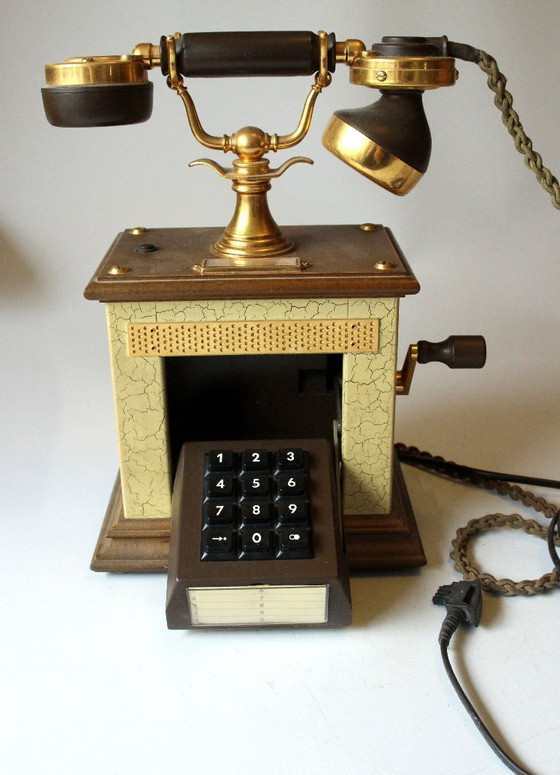 Image 1 of 80s/90s push-button telephone (replica) - Vintage