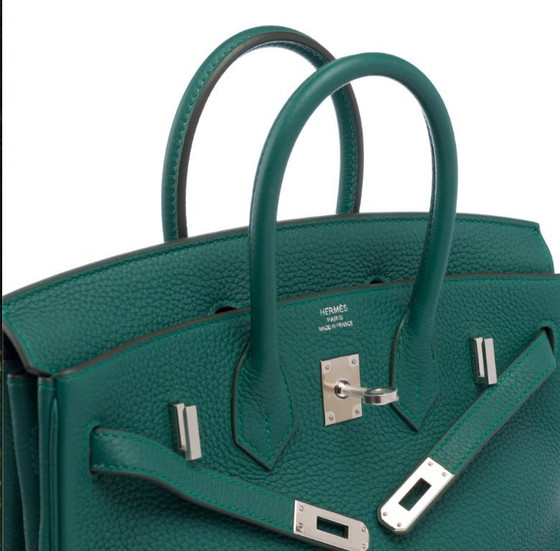 Image 1 of Sac HERMES Birkin 25 en Cuir Vert - 103291