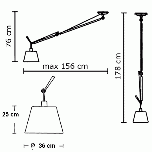 Image 1 of Artemide Tolomeo hanglamp