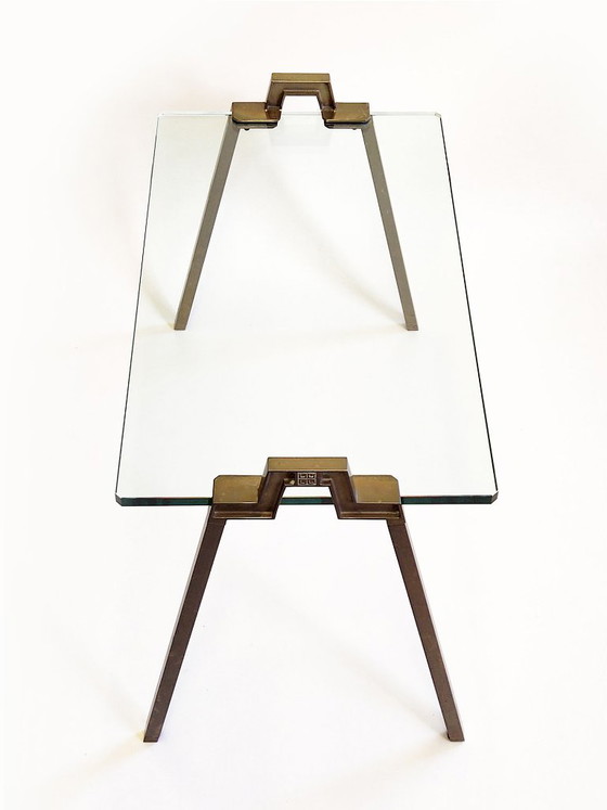 Mesa auxiliar modelo T21 de Peter Ghyczy – Mesas auxiliares, Brass, Metal (photo 10 of 17)