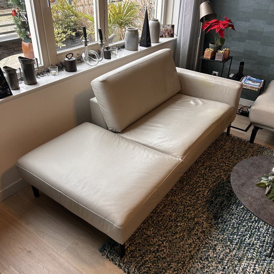 Image 1 of Leolux Bellice Chaos Lounges – Weißes Leder