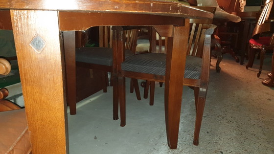 Image 1 of Bannink Art Nouveau oak table