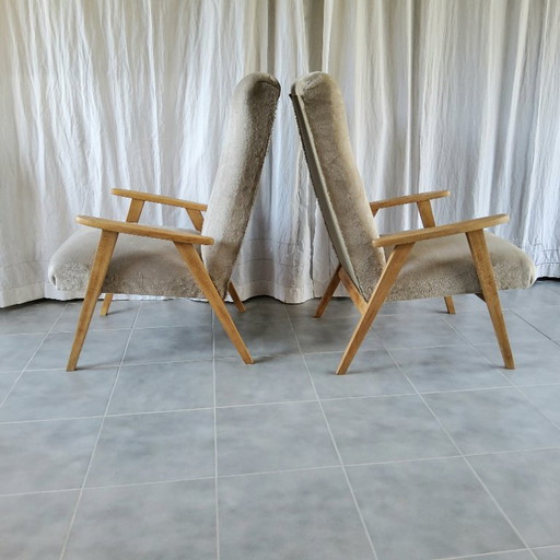 Paire de fauteuils vintage 
