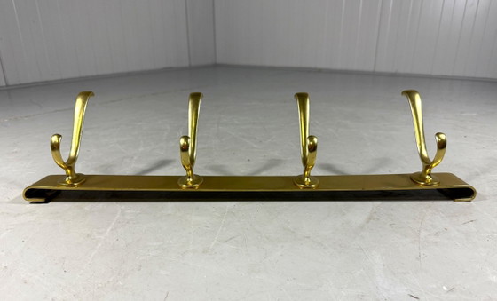 Gold-colored Aluminum Wall Coat Rack 1960s – Aluminium (photo 4 of 11)