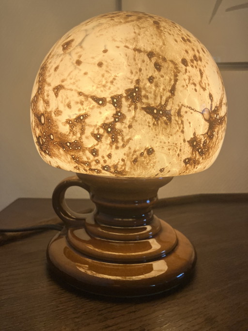 PAN Ceramic Marbled Table Lamp – tafellampen, Glass (photo 2 of 15)