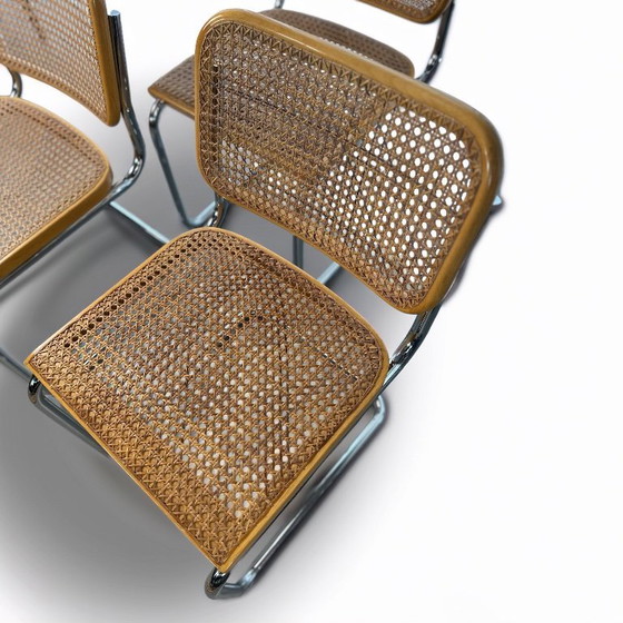 Image 1 of Set of 6 Cesca Chairs by Marcel Breuer for Gavina, 1960s