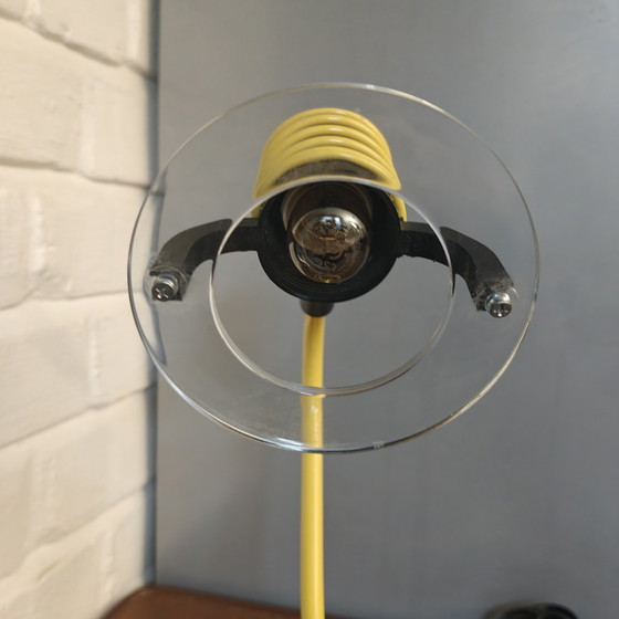 Vintage ESTO 54974 table lamp 1997 – Postmodern Space Age – yellow – Metal, Glass (photo 3 of 12)