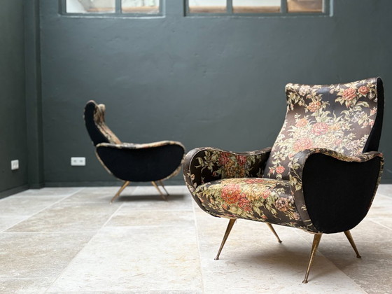 Image 1 of Fauteuils vintage italiens uit jaren 1950