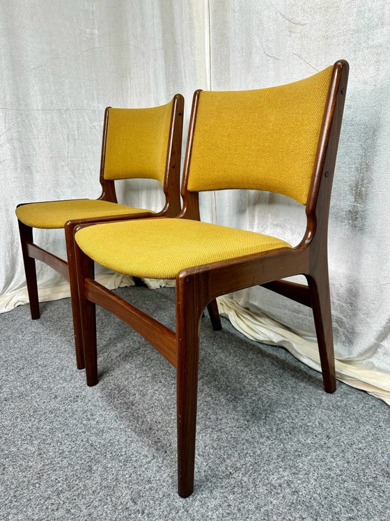 Danish Design Erik Buch Model 89 Teak Mid Century Dining Chairs, Anderstrup Møbelfabrik, Wood, Brown (photo 2 of 14)