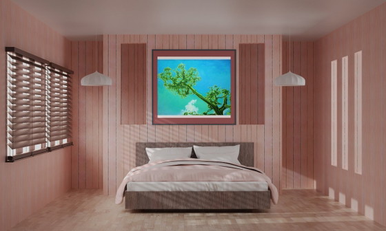 Pintura al óleo original, arte moderno, paisaje, cielo, testigo del tiempo. Amanecer. – Pinturas y dibujos (photo 3 of 7)