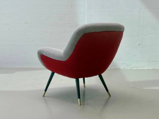 Poltrona Vintage Mid-Century Anni '50 – Poltrone, Textile (photo 7 of 11)