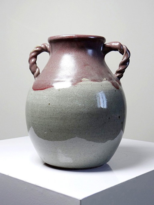 Vase Studio Pottery Milly Finn Royaume Uni vintage années 60-70 grès