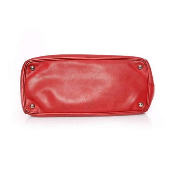 Image 1 of Prada, borsa tote Galleria in pelle saffiano rossa.