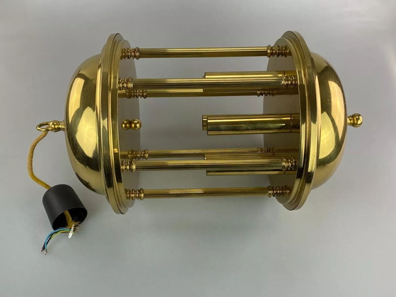 Image 1 of Lampada da soffitto XL anni '60 e '70, lampada a sospensione, design in ottone anni '60 e '70