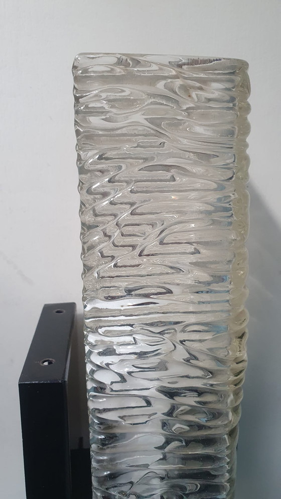 Image 1 of Dutch Design Philips Glass Wall Lamp Venetian Crystal