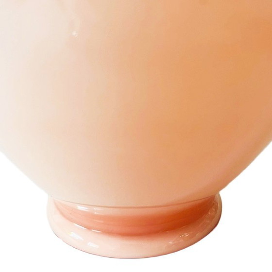 Image 1 of Vintage vaas roze glas 1980's