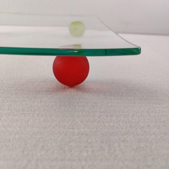 Image 1 of Montana Design glass fruit bowl, 1980s, vintage, postmodern