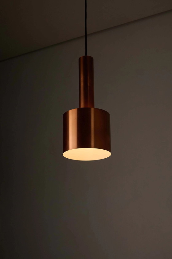 Copper "Club" Pendant by Jo Hammerborg for Fog & Mørup, 1960s, Ceiling lights, White (photo 4 of 6)