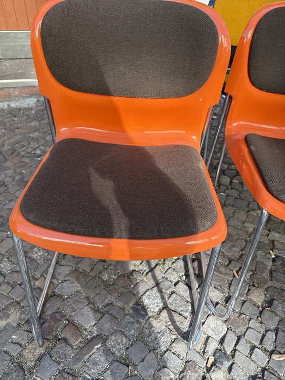 Image 1 of 6x Swing stacking chairs from Drabert | Designer Chairs