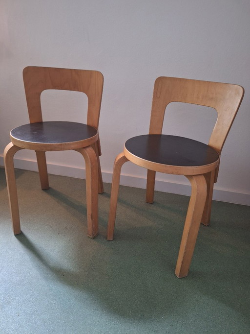 2x Alvar Aalto - Artek 65 (années 60)