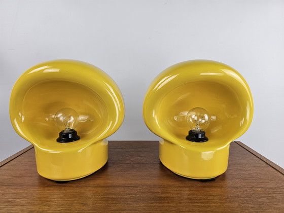 Image 1 of Set von sehr seltenen Tischlampen von Enzo Biolo für Il Picchio 1960er Jahre