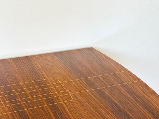 Image 1 of Table de salle à manger art déco en palissandre verni, 1940