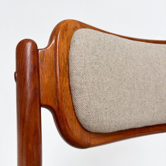 Set di 6 sedie di design danesi di Johannes Andersen per Uldum, anni '60 – Sedie da pranzo, Tessile (photo 19 of 22)