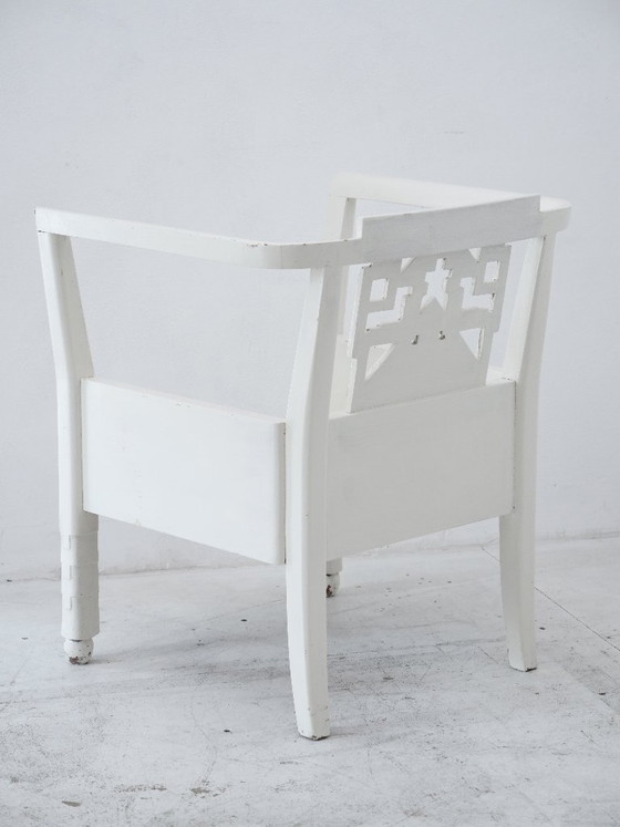 Art Deco, Belle Époque Armchair attributed to Ateliers Martine – Side chairs, Wood (photo 8 of 26)