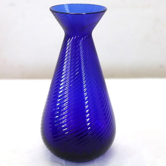 Image 1 of Small Murano Glass Vase Signed Venini 2012 with Original Label, set of 3