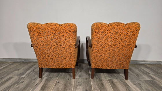 Image 1 of Ensemble de fauteuils vintage par Jindrich Halabala