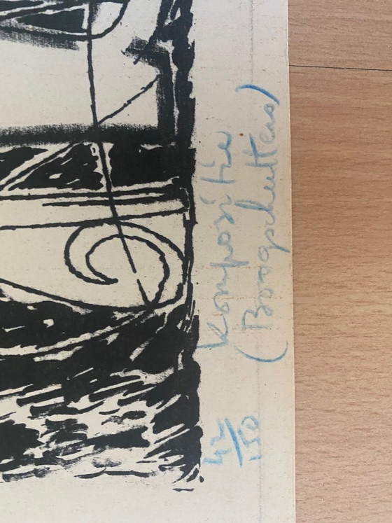 Image 1 of Marcel Notebaert - 8 black and white drawings of figures and scenes.