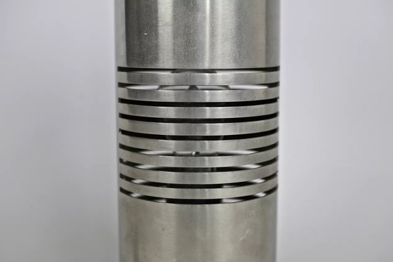 Image 1 of Modernist Steel Cylindrical Table Lamp