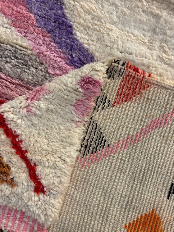 Tapis à motifs abstraits multicolores, leslosanges, Laine, Crème, Abstract (photo 8 sur 9)