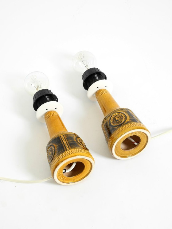 Image 1 of Una coppia di bellissime piccole lampade da tavolo in ceramica di Cloos & Co., anni '60