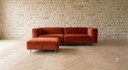 Gelderland 6400 + hocker | Refurbished | Roestbruin velvet 