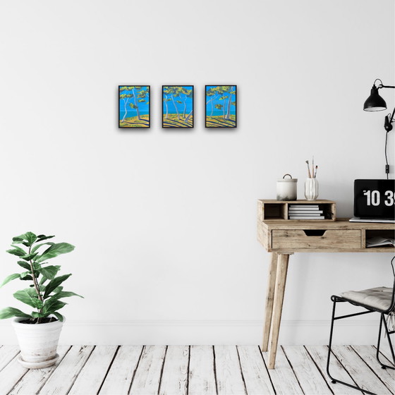 Image 1 of 3 pinturas al gouache sobre papel A5 (21x15cm)