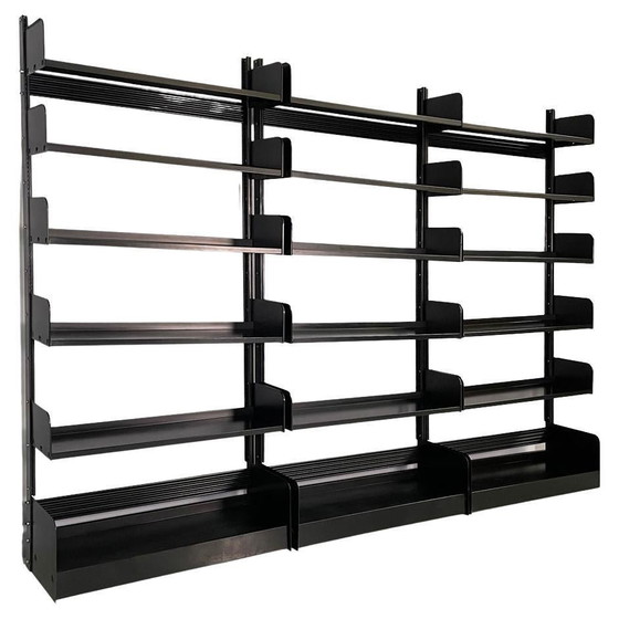 Lips Vago Mid Century Congresso Sistema di Scaffalature Metalliche 1960 – Librerie, polished steel (photo 3 of 26)