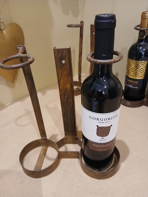 3 Wijnhouders Industrieel 3 stuks voor € 35,00