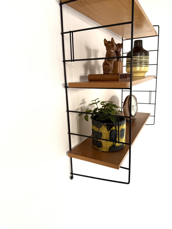 Image 1 of Vintage beech wood wall rack, WHB Germany ‘60