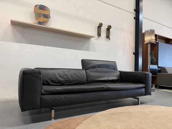 Image 1 of Canapé Jori Shiva 3990 en cuir noir 235