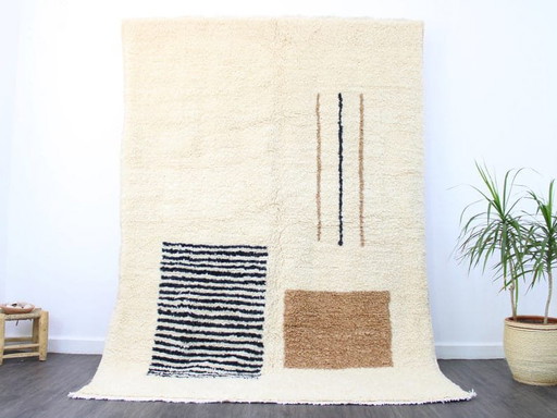 Berberkleed van natuurlijke wol, traditioneel geweven wol, afmeting 150/250 cm – Aime Té, vloerkleden en tapijten, Wool