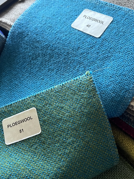 Image 1 of Artifort Bankje ‘Vega’ C 310/2 Ploegwool Gemêleerd Groen Blauw